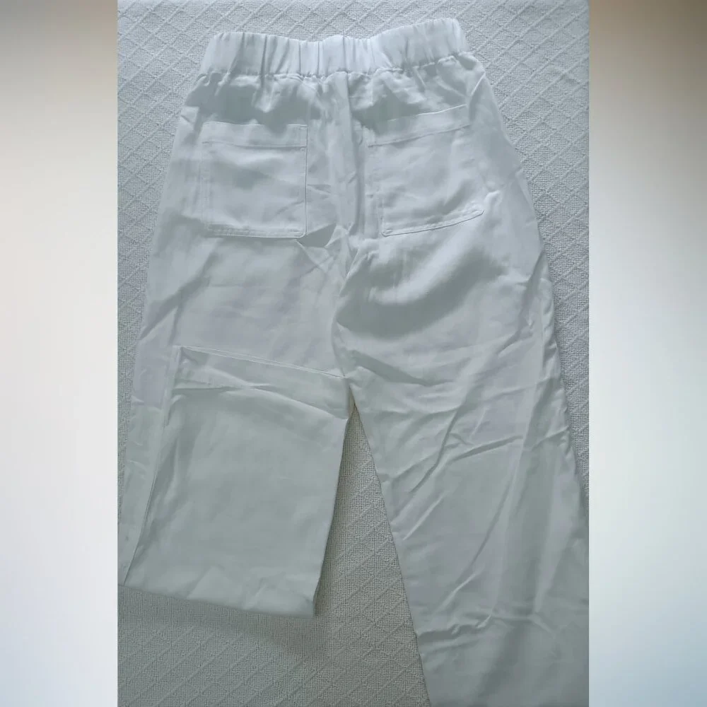Banana Republic Women's Wide-Leg Pants White XS